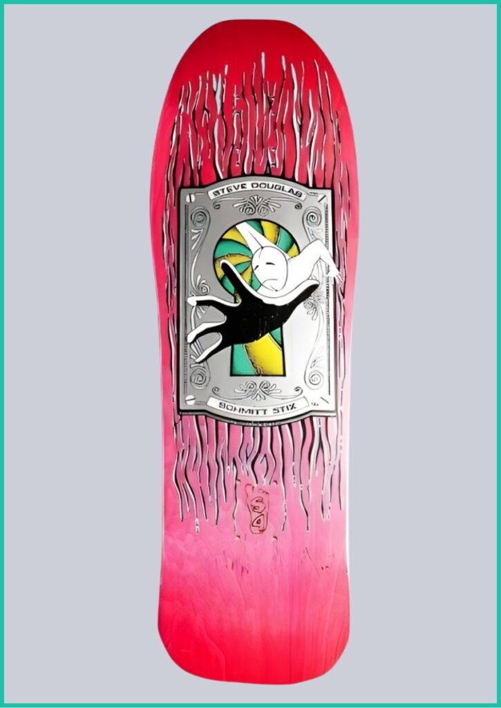 Keyhole skateboard deck, by Schmitt Stix