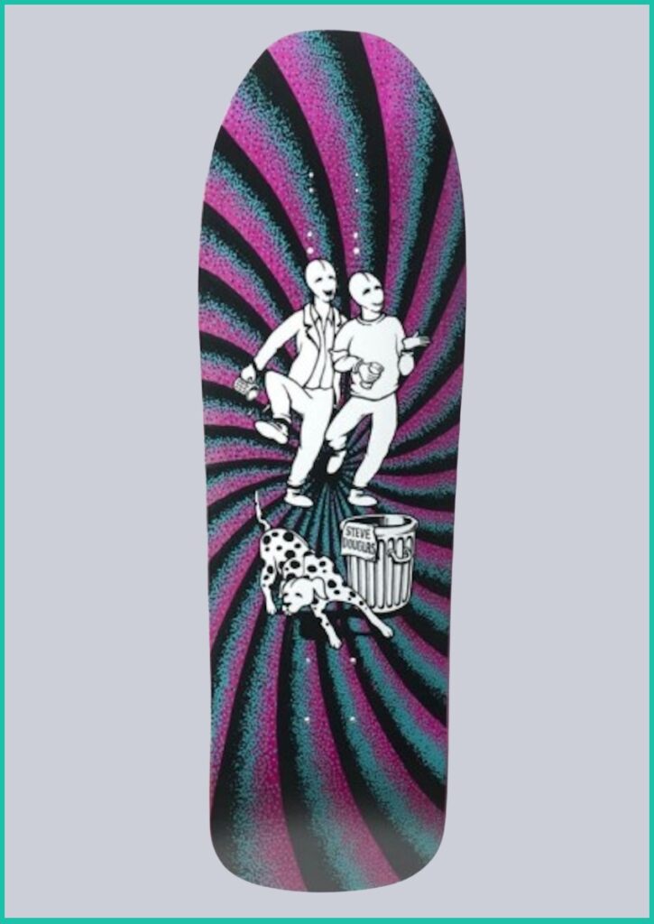 Chums skateboard deck, by New Deal